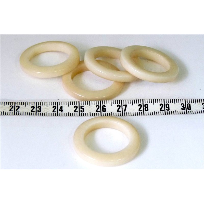 Tagua anneau blanc