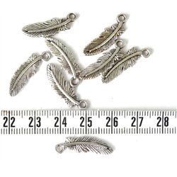 Plume argent 23 mm