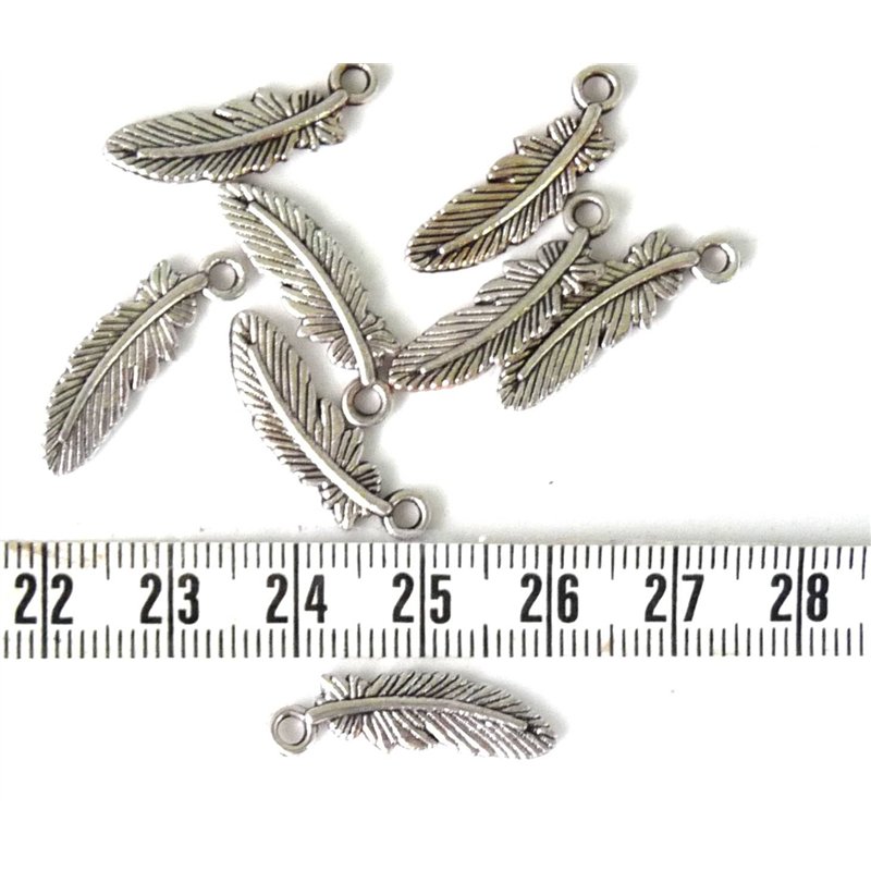 Plume argent 23 mm