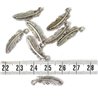 Plume argent 23 mm
