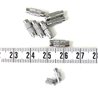 Fermoir à visser argenté 12 x 4 mm