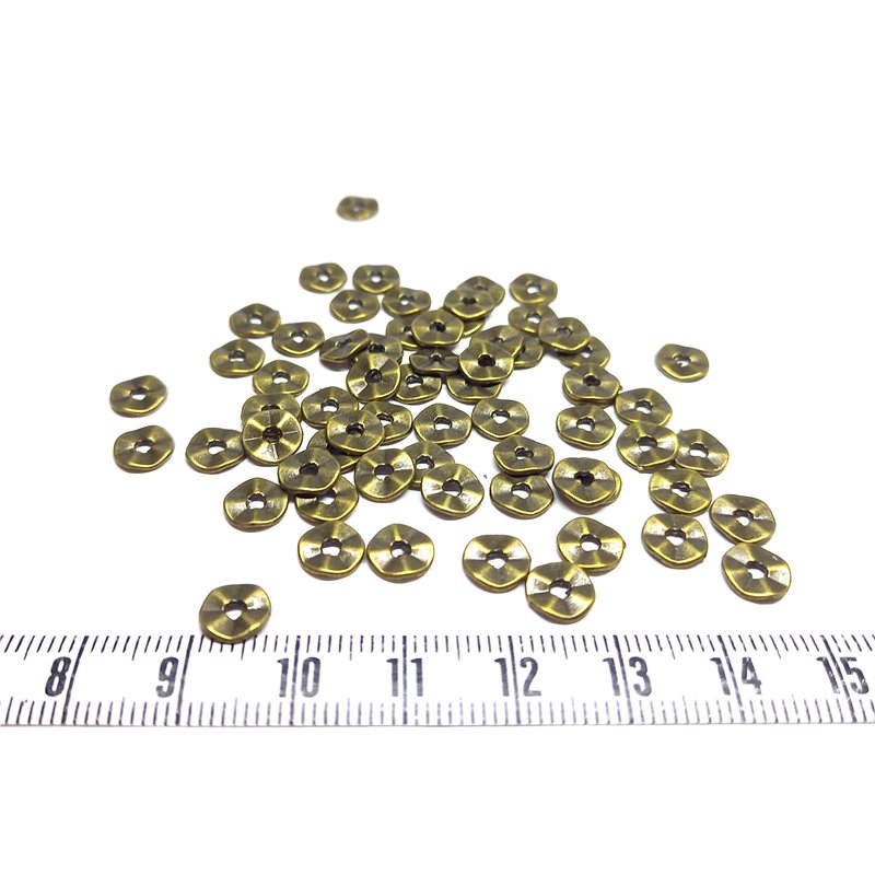 Anneau "Tibétain" 7mm couleur bronze