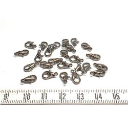 Fermoir mousqueton  9mm hématite