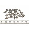 Fermoir mousqueton  9mm hématite