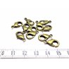 Fermoir mousqueton 15mm bronze
