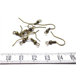 Support boucle d oreille couleur  Bronze x2