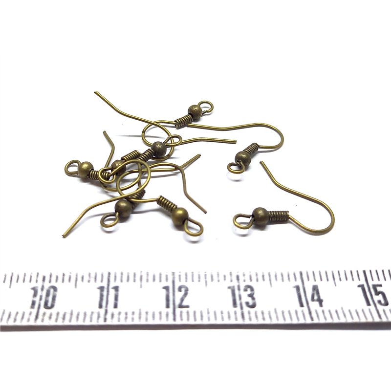 Support boucle d oreille couleur  Bronze x2