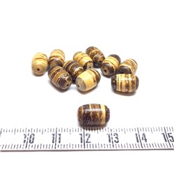 Coco olive 10mm marron/beige