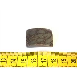 Tagua plaque  marbrée gris