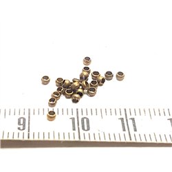 Perle à écraser 2 mm couleur bronze