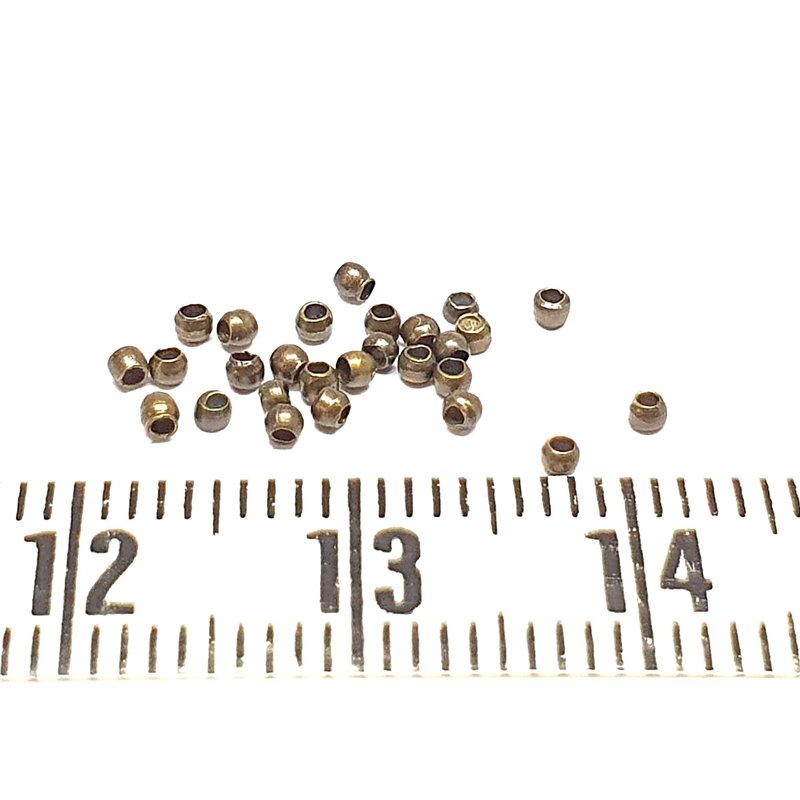 Perle à écraser 1.5 mm couleur bronze
