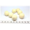 Tagua perle 20mm blanc