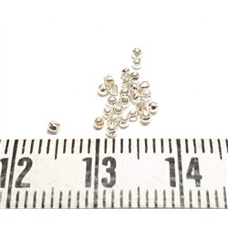 Perle à écraser 1.5 mm couleur argent