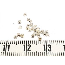 Perle à écraser 2 mm couleur argent