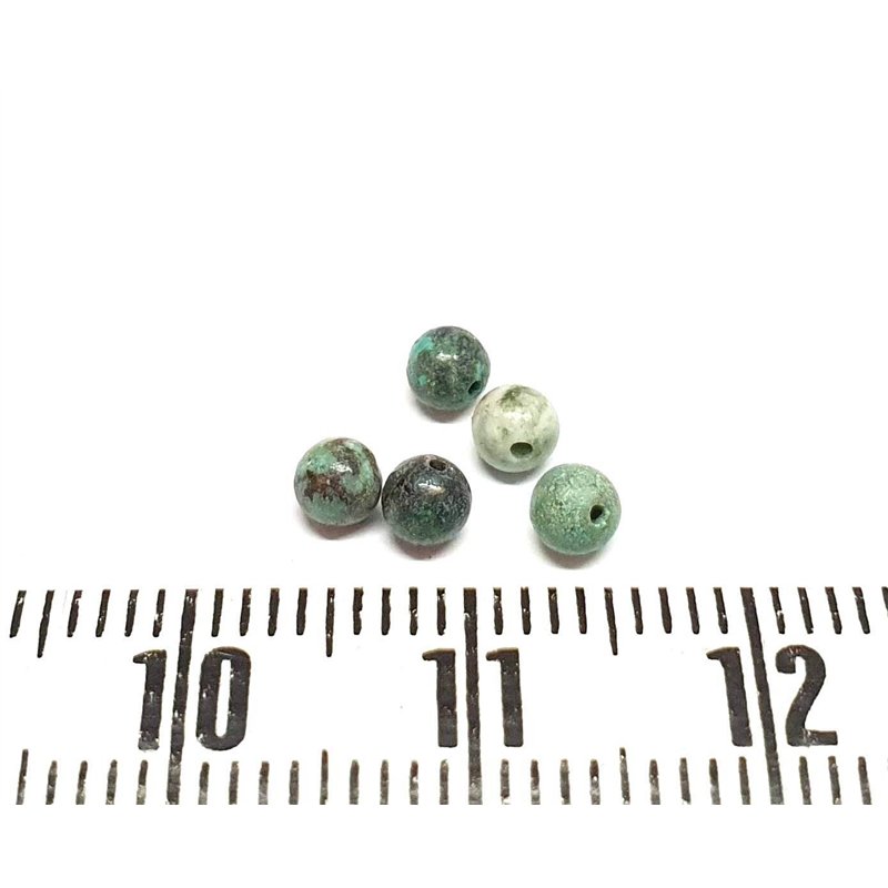 Turquoise africaine perle 3 mm