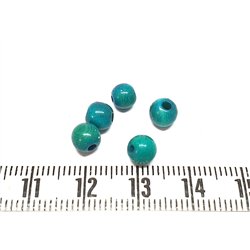 Tagua perle  5mm vert émeraude