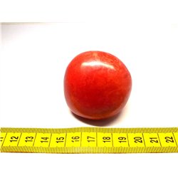 Tagua graine 5 cm rouge