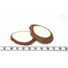 Tagua lame épaisse grande blanc