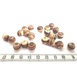 Coco perle 10mm marron beige