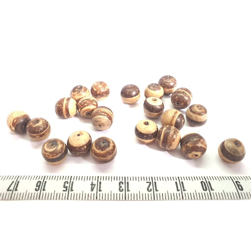 Coco perle 10mm marron beige