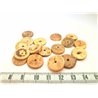Coco disque 15mm marron