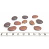 Oeil de bourrique marron marbré mini