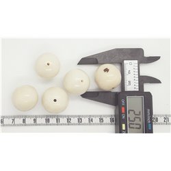 copy of Tagua perle 20mm blanc