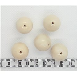 copy of Tagua perle 20mm blanc