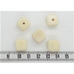 Tagua cube 12mm blanc
