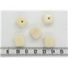 Tagua cube 12mm blanc