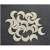 Tagua croissant de lune blanc 25mm