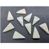 Tagua triangle blanc 30mm