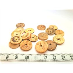 Coco disque 15mm marron