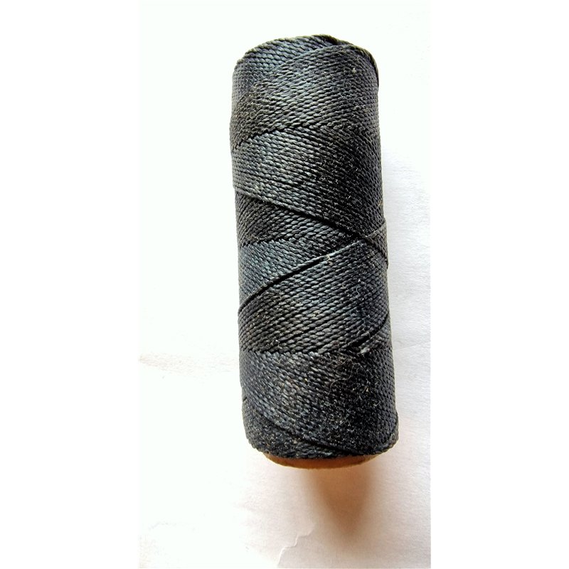 Fil polyester Linhasita© ciré noir 1mm x 1m