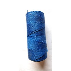 Fil polyester Linhasita© ciré bleu marine 1mm x 1m