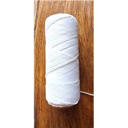 Fil polyester Linhasita© ciré blanc 1mm x 1m