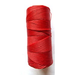 Fil polyester Linhasita© ciré rouge 1mm x 1m