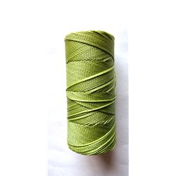 Fil polyester Linhasita© ciré vert olive 1mm x 1m