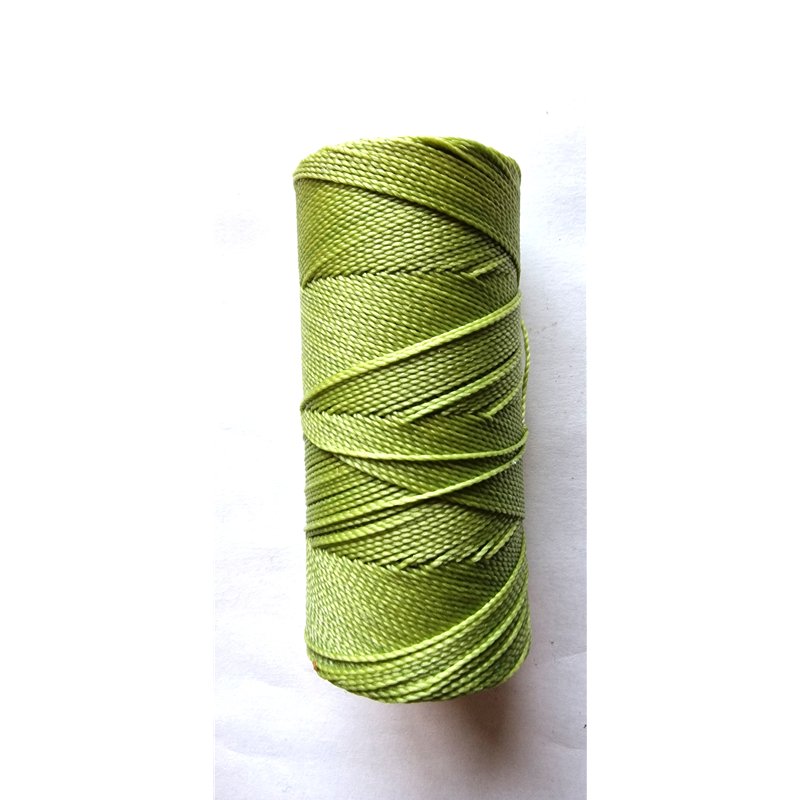 Fil polyester ciré noir 1mm x 1m