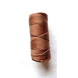 Fil polyester ciré noir 1mm x 1m