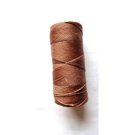 Fil polyester ciré noir 1mm x 1m