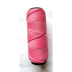 Fil polyester Linhasita© ciré rose 1mm x 1m