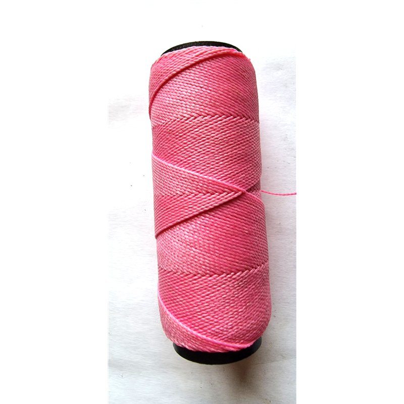 Fil polyester Linhasita© ciré rose 1mm x 1m