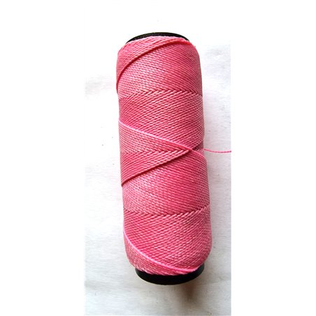Fil polyester Linhasita© ciré rose 1mm x 1m