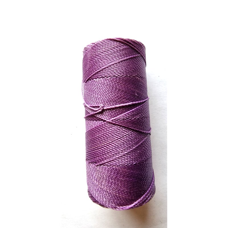Fil polyester ciré noir 1mm x 1m