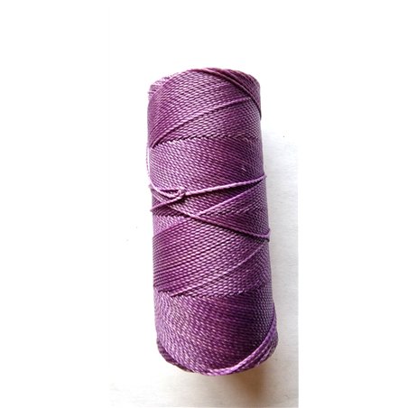 Fil polyester ciré noir 1mm x 1m