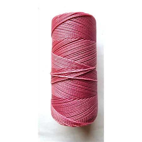 Fil polyester ciré noir 1mm x 1m