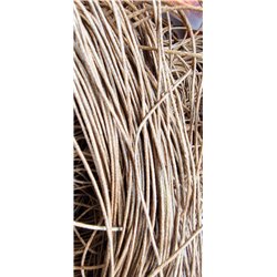 Fil coton ciré marron 1mm  mètre