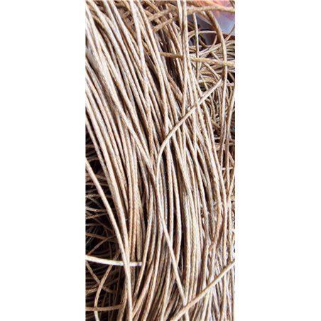 Fil coton ciré noir 1mm  mètre