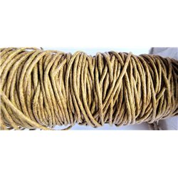 Fil coton ciré brun 1mm  mètre
